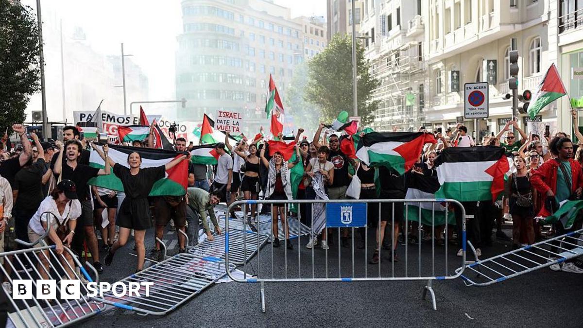 Vuelta a Espana: Final stage abandoned because of pro-Palestinian protests in Madrid thumbnail