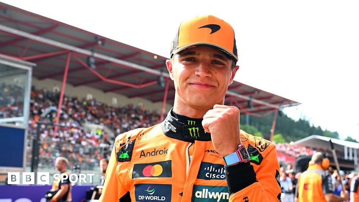 Norris takes Belgian GP pole position