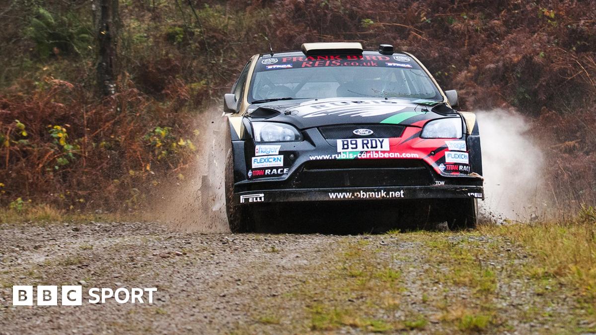 Rally driver recovers from crash with spectator to win event - BBC Sport