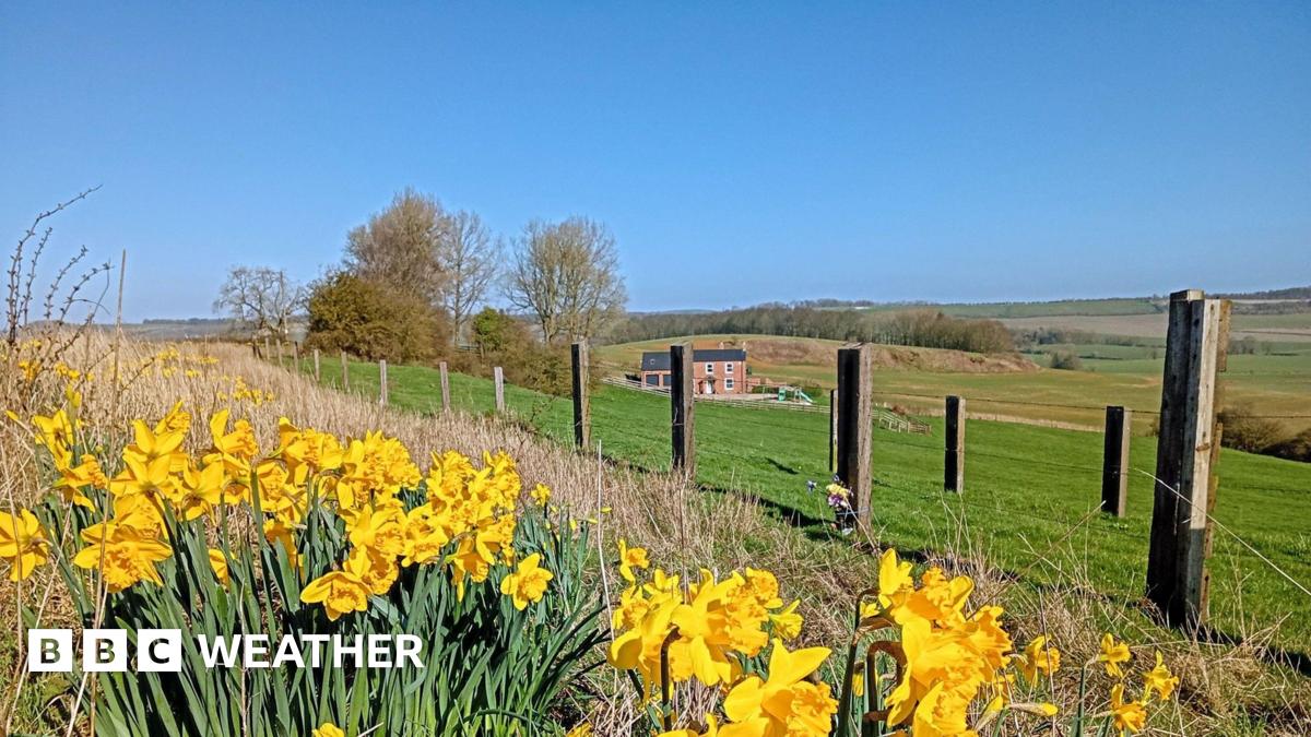 Spring sunshine means parts of the UK to bask in temperatures of 19C