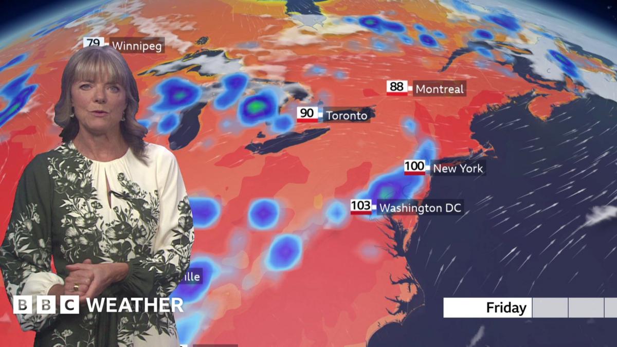 Extreme heat and high humidity hitting north-eastern US