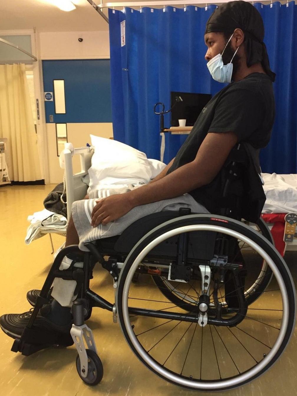 Jordan Walker-Brown in hospital