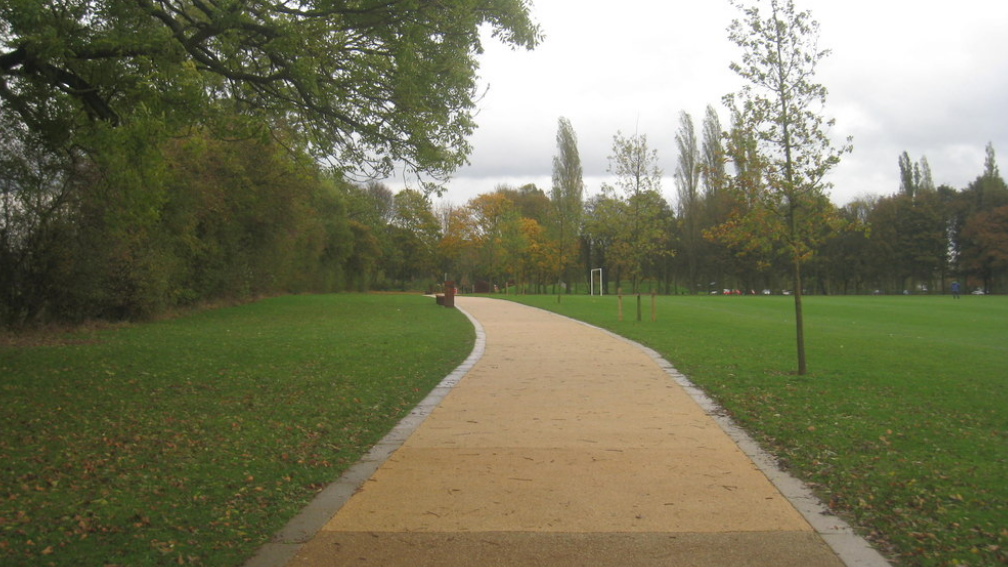 Path in Central Park in Scunthorpe