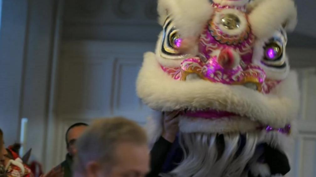 Lion dancing