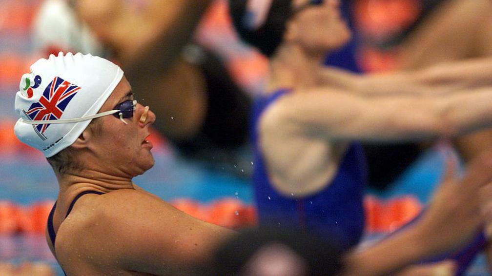 Sarah Bailey competing at the Sydney Olympics in 2000