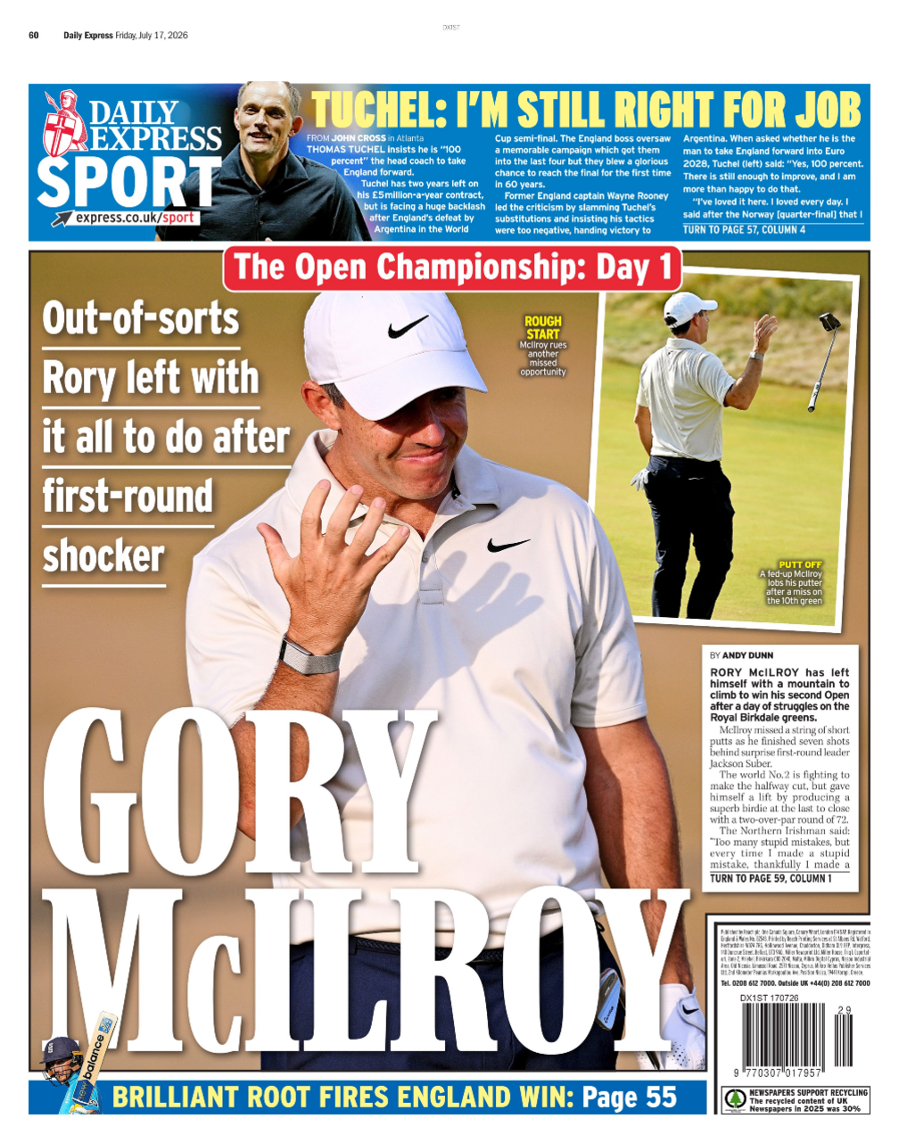 Express back page