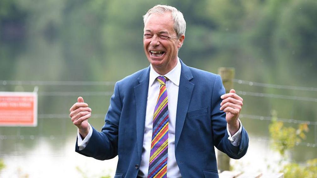 nigel farage smiling