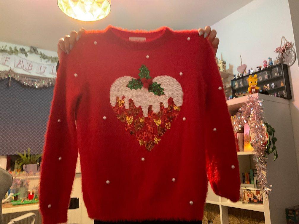 Heart on a christmas jumper