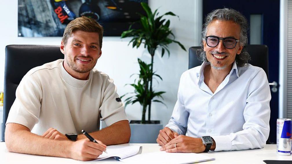Max Verstappen and Laurent Mekies