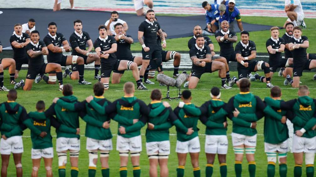 New Zealand haka against South Africa