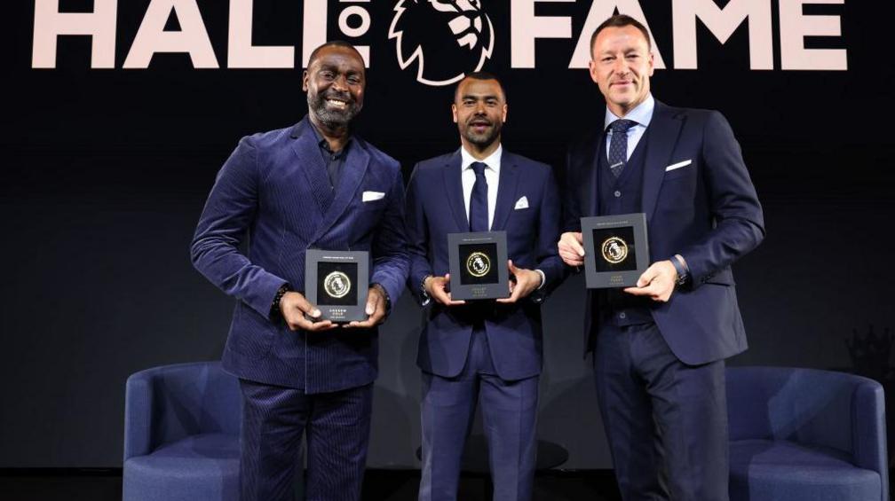 Andrew Cole (left), Ashley Cole (middle) and John Terry (right)