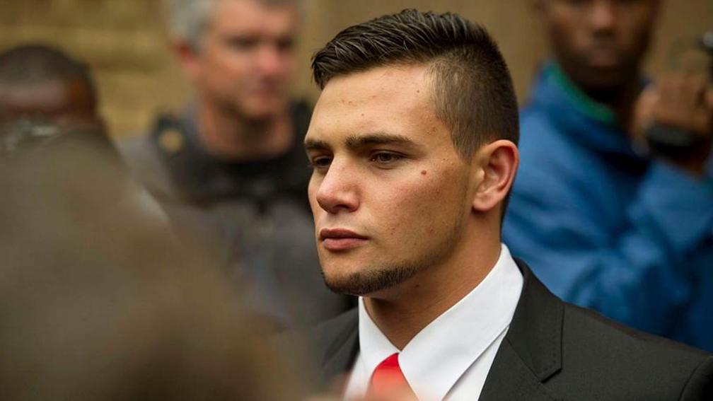Kevin Lerena arriving at court in 2014
