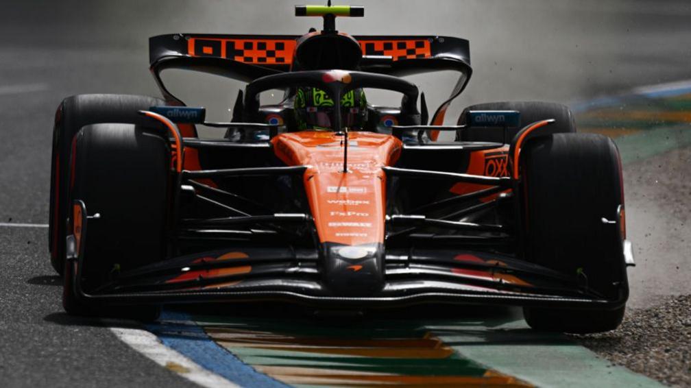 McLaren's Lando Norris during Australian Grand Prix qualifying