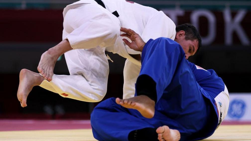 Action from the judo events at the Tokyo Paralympics