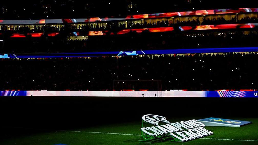The Estadio da Luz in Lisbon ahead of the Champions League game