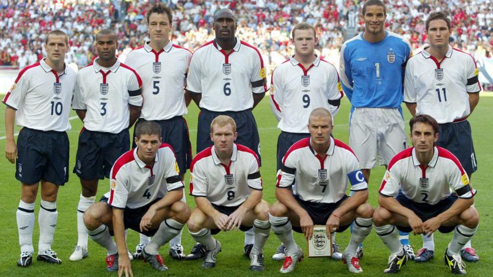 England team in 2004