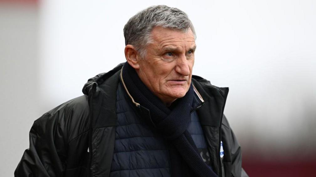 Tony Mowbray during his time as Birmingham City manager