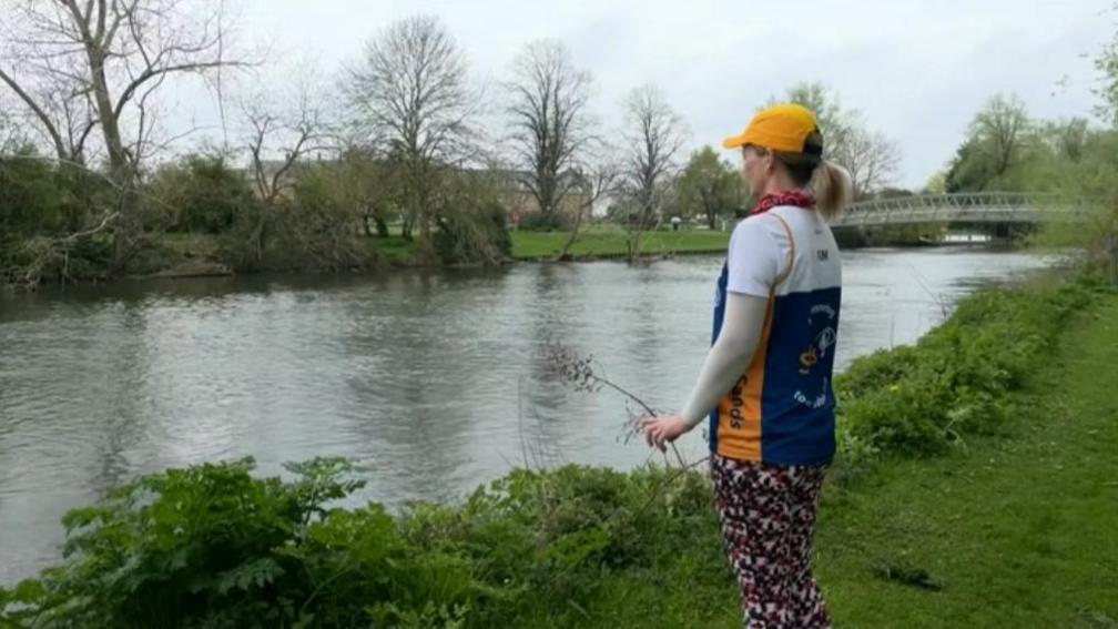 Kim Ludlow at the River Great Ouse in St Neots