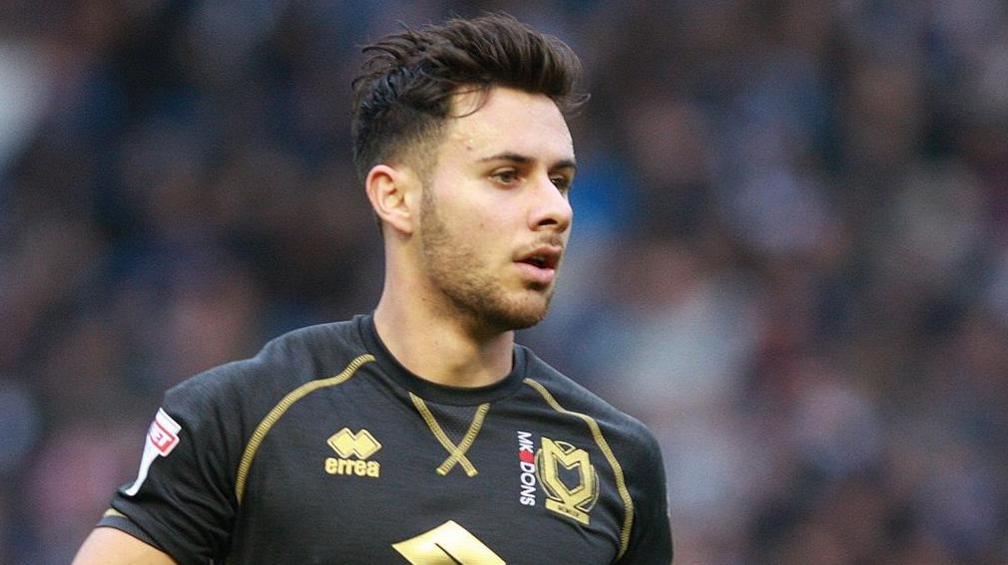 George Baldock playing for MK Dons in 2017