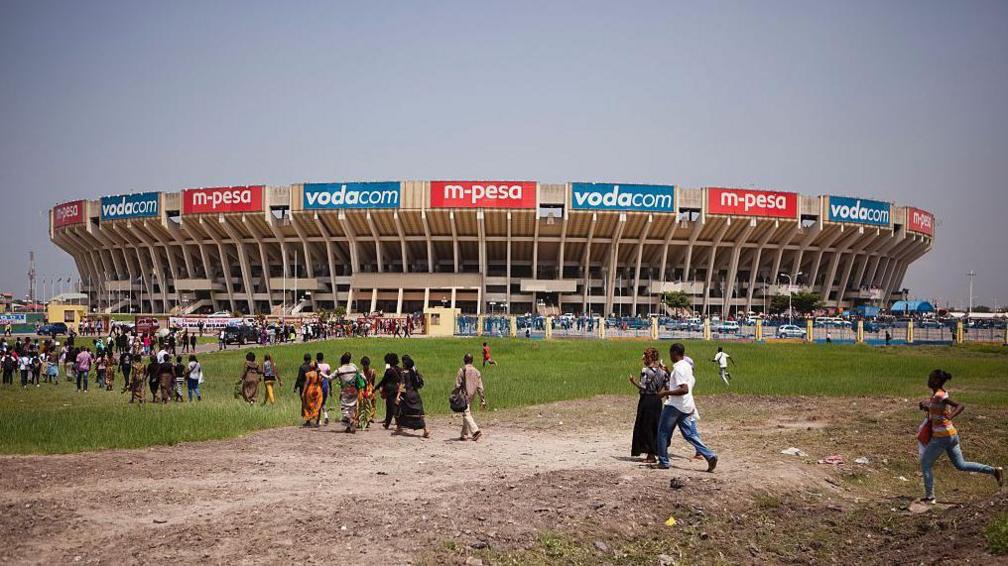 People walk towards the stadium for an event in 2016.