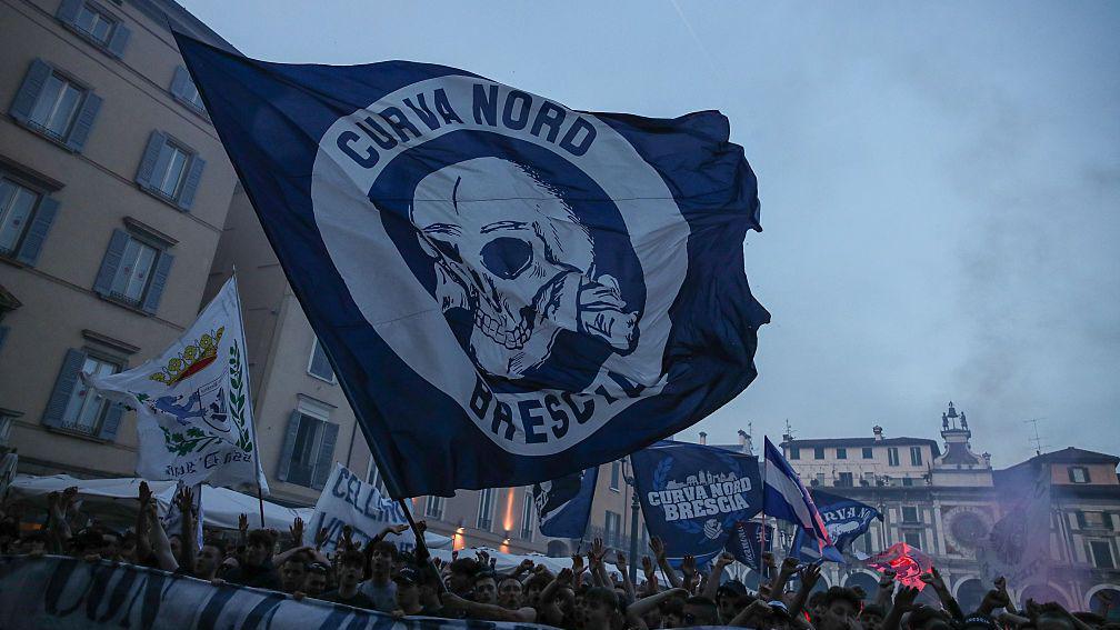 Brescia fans protest