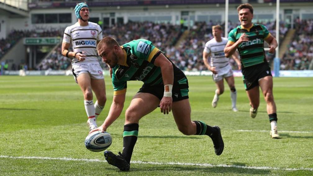 Northampton Saints wing Ollie Sleightholme