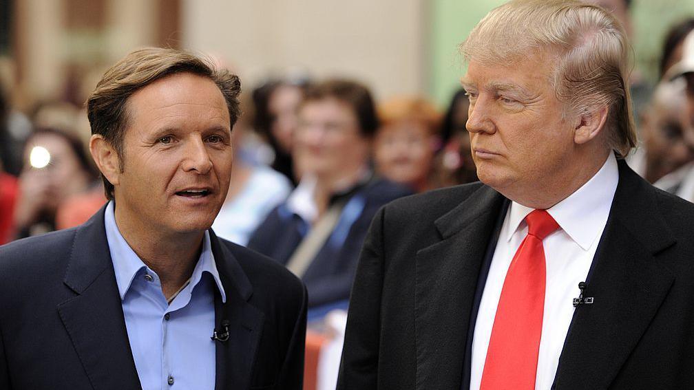 Mark Burnett (left) with Trump in 2010