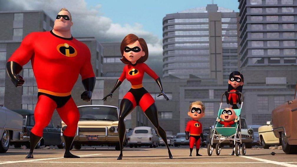 Pixar's superhero family The Incredibles.