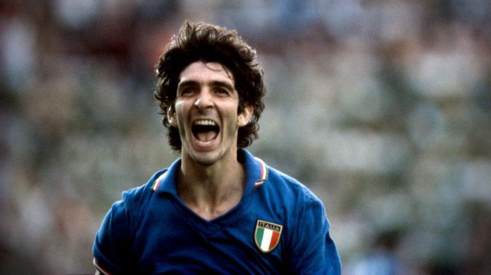 Paolo Rossi celebrates