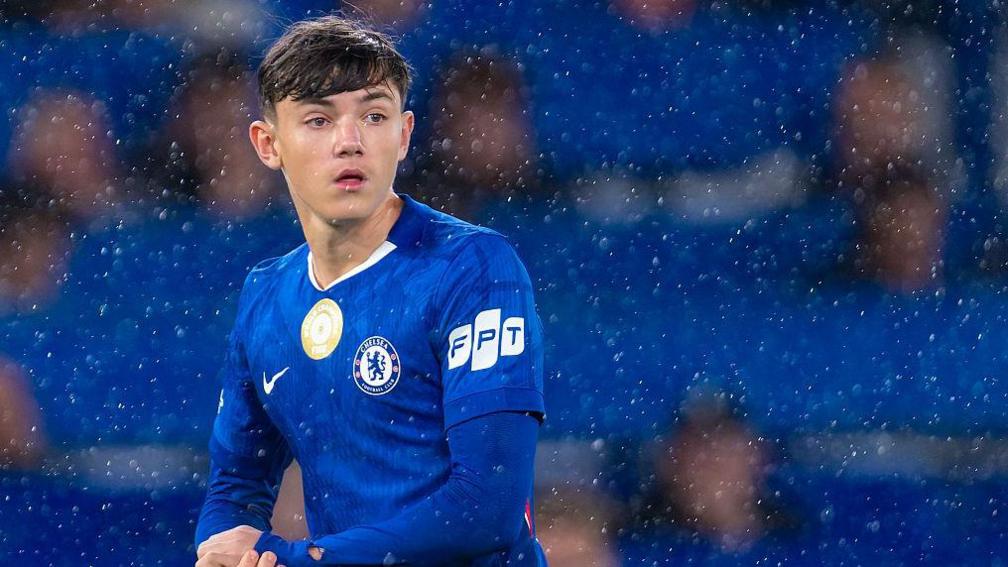 Reggie Walsh in a Chelsea shirt