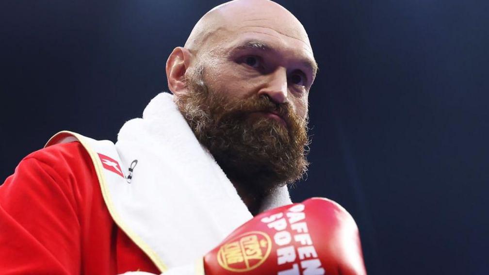 British heavyweight boxer Tyson Fury 