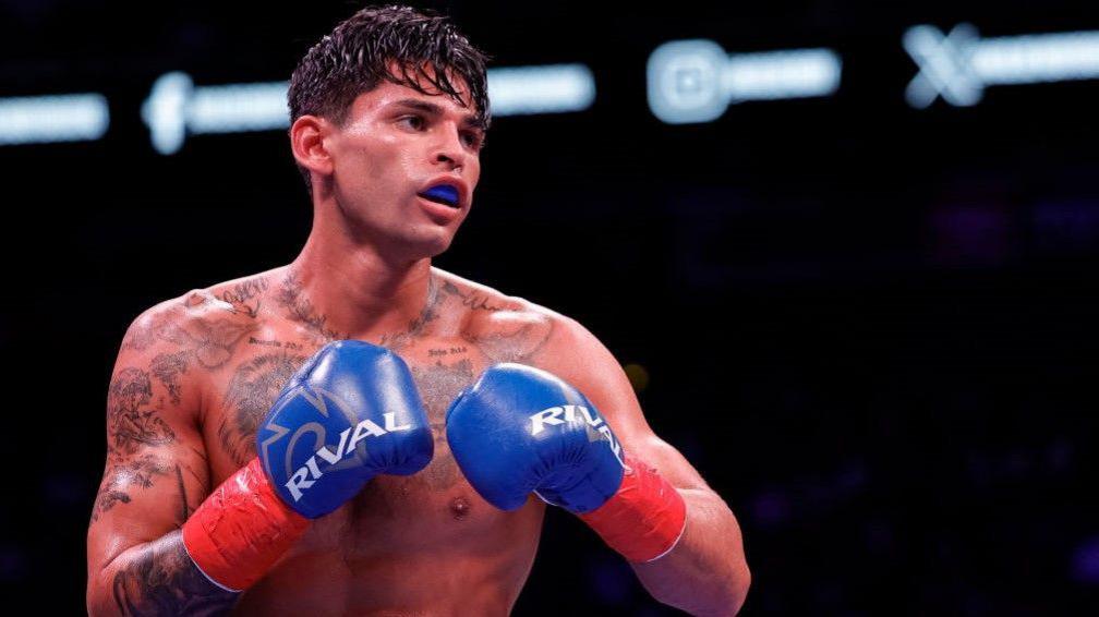 Ryan Garcia in a boxing pose