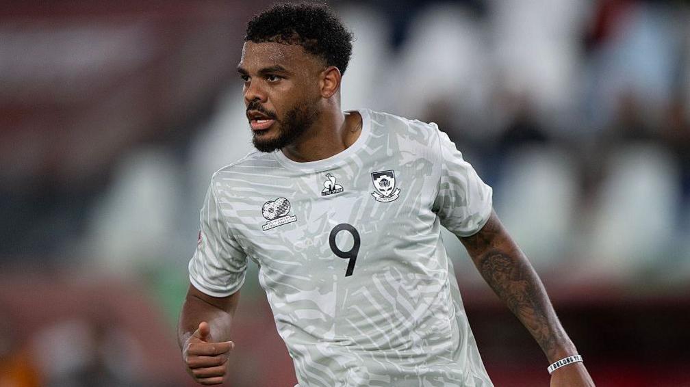 Lyle Foster in the South Africa away kit