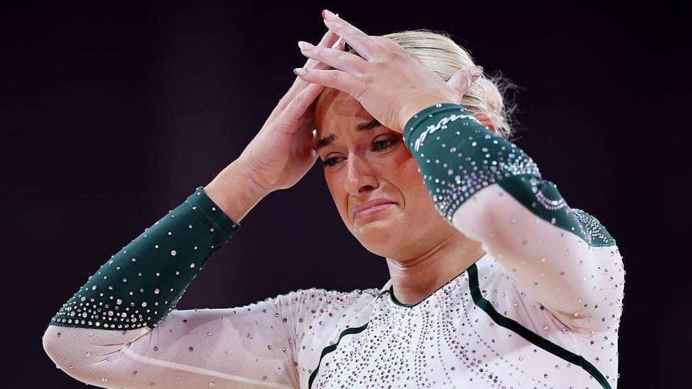 Ruby Evans despair after all-round individual event