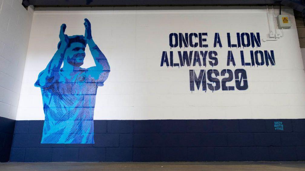 A mural painted on the wall in memory of Matija Sarkic at The Den