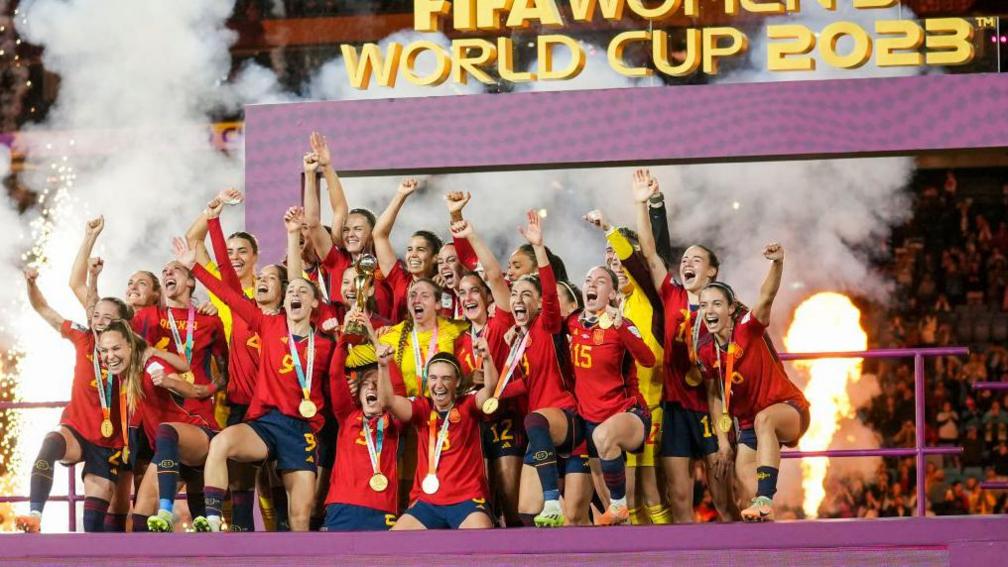 Spain lift the 2023 Women's World Cup in Sydney, Australia