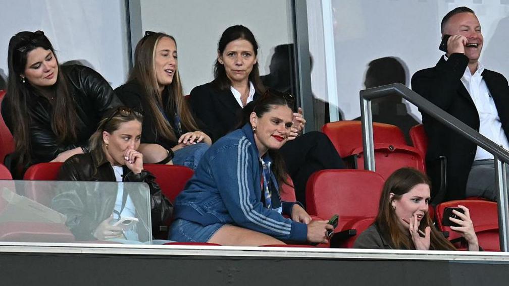 Ilona Maher in the stands