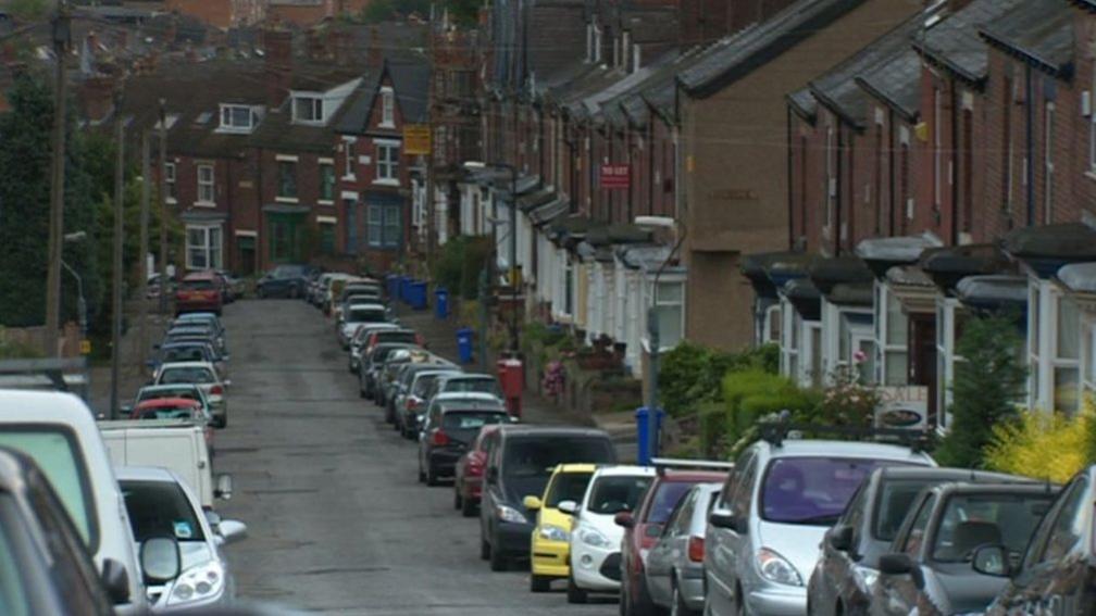 Bin in a street in Sheffield