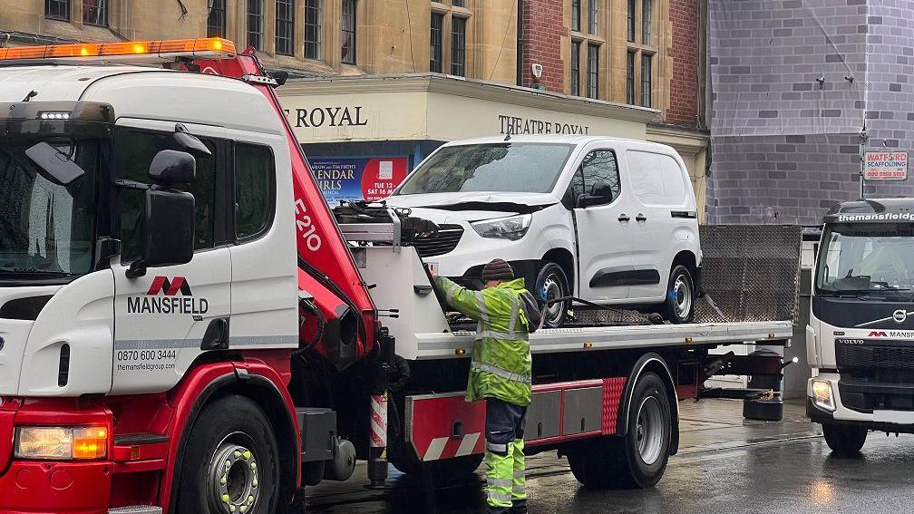 The vehicles being removed