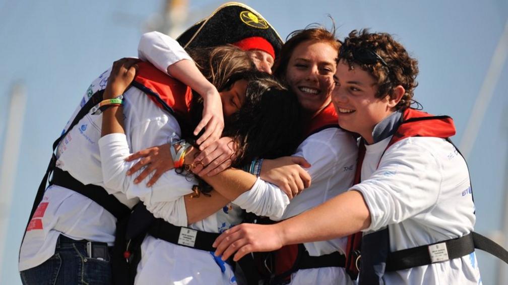 Ellen MacArthur Cancer Trust team hug