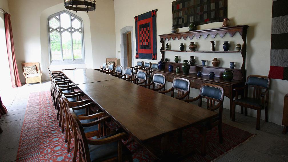 A grand dining table