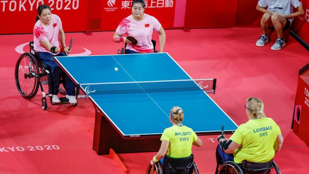 China take on Sweden in the team events at the Tokyo Paralympics