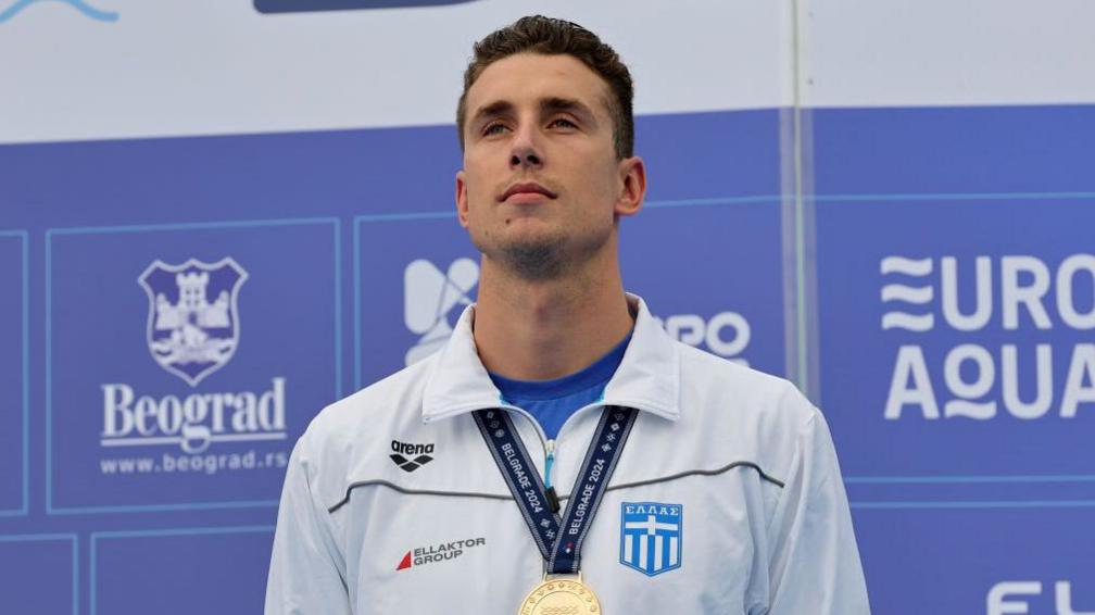 Kristian Gkolomeev looks on