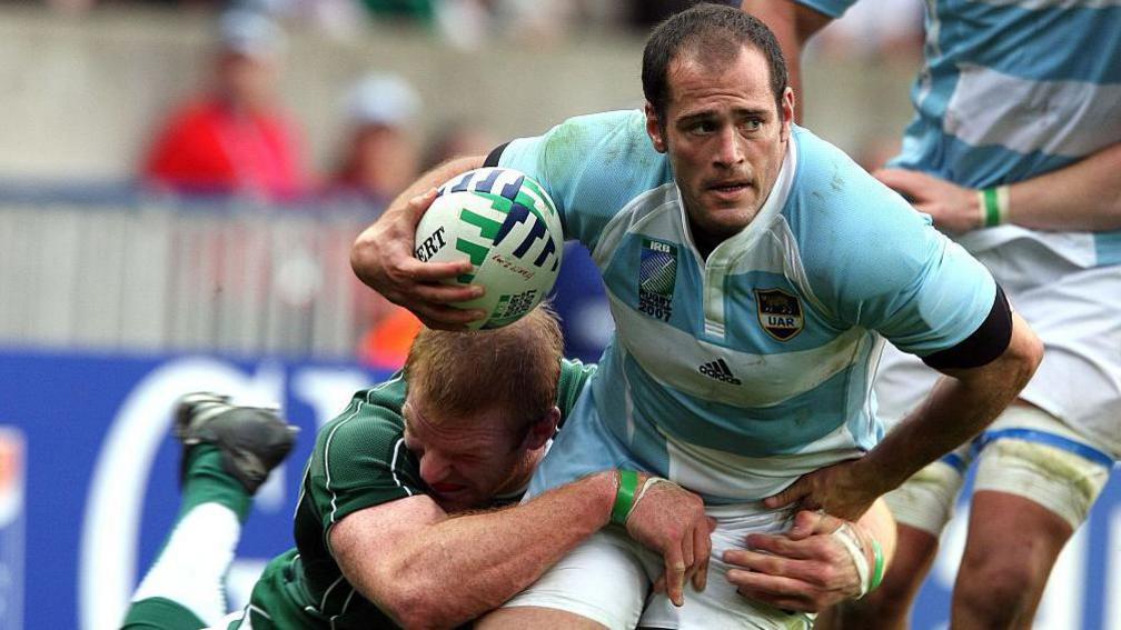 Felipe Contepomi in action for Argentina