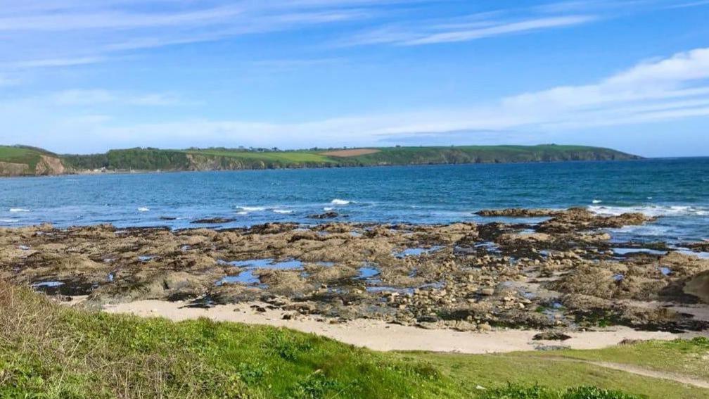 A view of the sea from a beach