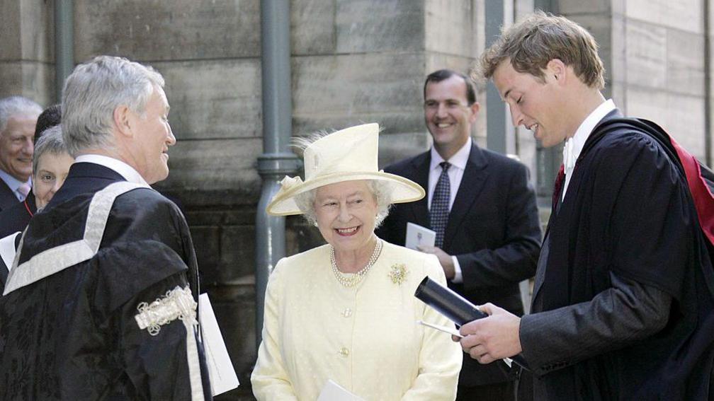 The Queen and Prince William 