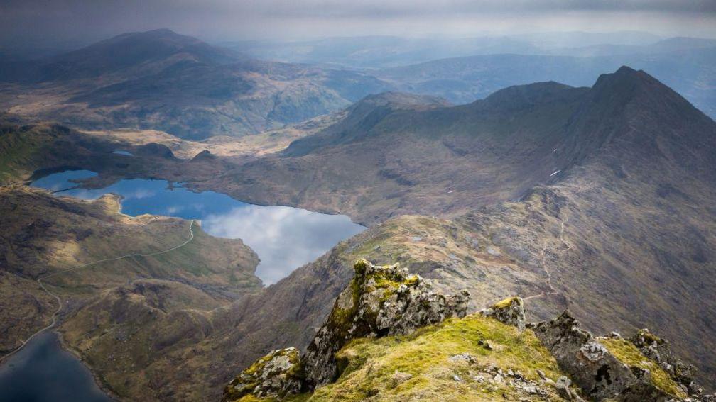 An aerial view from Snowdon