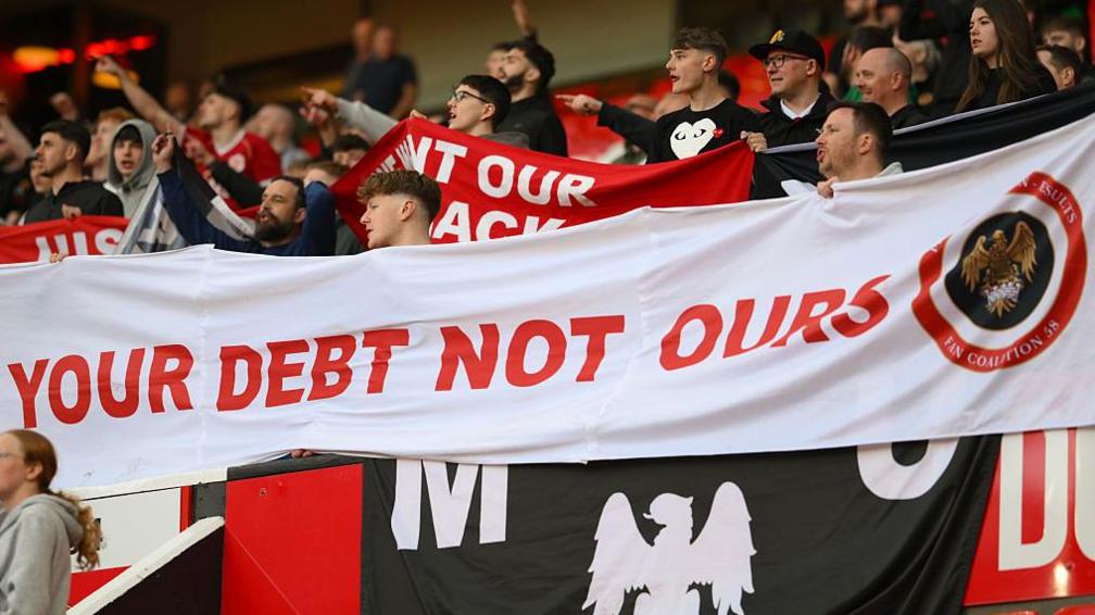 Manchester United fans have held a series of protests this season against the ownership and ticket prices