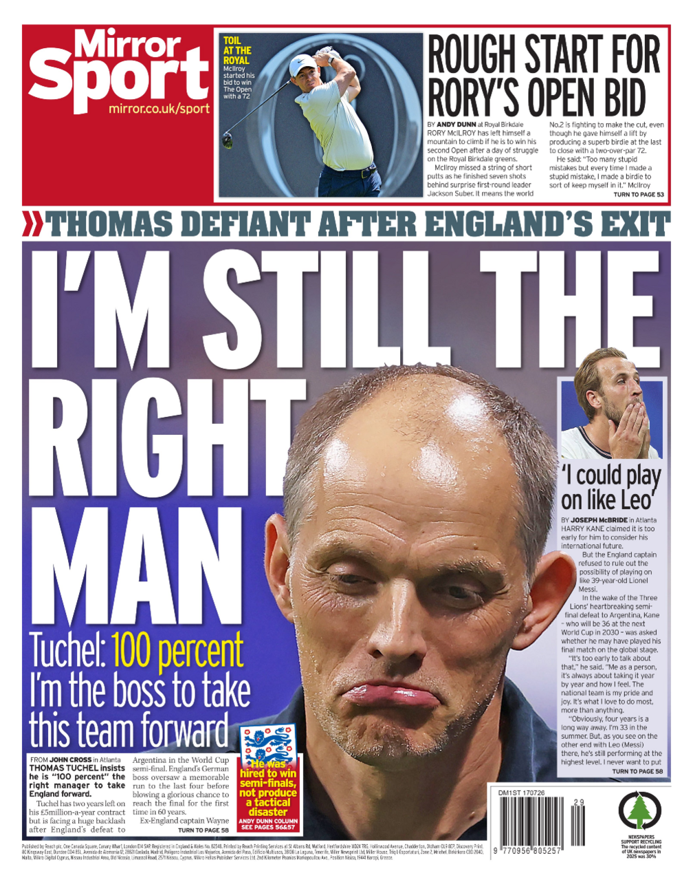 Mirror back page