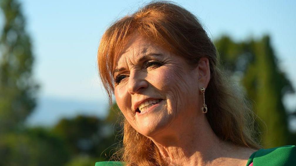 Sarah Ferguson at a charity event in Cannes in July 2025
